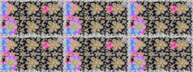 Gri ve altın desenli. Klasik raster şablonu. Tekrarlayan ögelerle kusursuz soyut arkaplan.