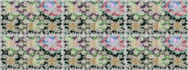 Renkli Bahar Temalı Kusursuz Arkaplan. Gri renkli çiçekler. Çiçekle kusursuz desen. Düz Çiçek Elementleri Tasarımı.