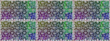 Düz Çiçek Elementleri Tasarımı. Raster Şirin kumaş deseni. Kusursuz bir mahsul. Renkli Bahar Teması Kusursuz Arkaplan.