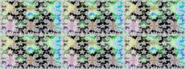 Tarafsız renklerde çiçekler. Raster illüstrasyonu. Asya tekstil tarzında. Kusursuz çiçek deseni. Raster illüstrasyonu.