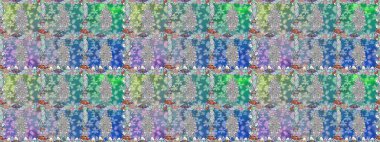 Raster illüstrasyonu. Güzel kumaş deseni. Karalama çiçeği. Renkli Bahar Temalı Kusursuz Arkaplan. Zentangle soyut çiçekleri. Düz Çiçek Elementleri Tasarımı.