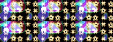 Siyah, mavi ve menekşe renkleri üzerine şirin soyut kar taneleri raster tasarımı. Yeni yıl kar tanesi. Düz kar karalama ikonları, kar taneleri silueti Noel afişi için, kartlar.