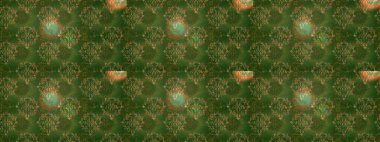 Birçok yeşil, kahverengi ve bej soyut çiçekli tropik, pürüzsüz desen. Varisli, kahverengi ve bej rengi, pürüzsüz çizimler. Küçük çiçekte sevimli çiçek deseni var..