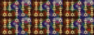 Kar Tanesi Mozaik ikonu. Silüet kar tanecikli tabela izole edilmiş kahverengi, mor ve yeşil renkler. Düz dizayn. Sembol kışı, donmuş, Noel, yeni yıl tatili. Grafiksel element dekorasyonu. Raster çizimi..