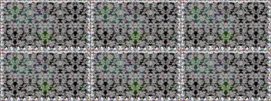 Gri renkli çiçekler. Düz Çiçek Elementleri Tasarımı. Sevimli çiçek raster deseni. Kusursuz Renksiz Bahar Teması Kusursuz Arkaplan.