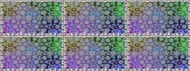 Gri arka planda. Çocuksu tasarım. El çizimi çiçekli, pürüzsüz bir desen. Tekstil, kumaş, ambalaj, hatıra defteri için güzel çiçek arkaplanı..