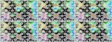 Tarafsız renklerde çiçekler. Raster illüstrasyonu. Asya tekstil tarzında. Kusursuz çiçek deseni. Raster illüstrasyonu.