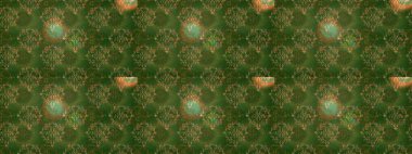 Birçok yeşil, kahverengi ve bej soyut çiçekli tropik, pürüzsüz desen. Varisli, kahverengi ve bej rengi, pürüzsüz çizimler. Küçük çiçekte sevimli çiçek deseni var..