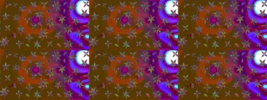 Kahverengi ve mor üzerine çiçekler. Eskiz arkaplan modeli. Suluboya, elle çizilmiş. Raster stoku.