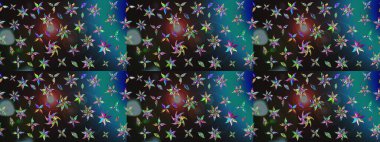 Çiçekli çiçek deseni, suluboya. Raster deseni. Süslü kumaş deseni.