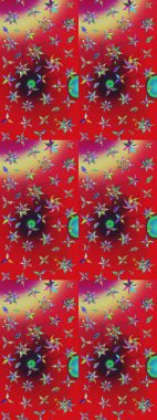 Küçük çiçekteki sevimli çiçek deseni. Kırmızı ve nötr renkte çiçekler.