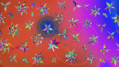 Çizim raster deseni. Güzel kumaş deseni. Çiçek arka planı.