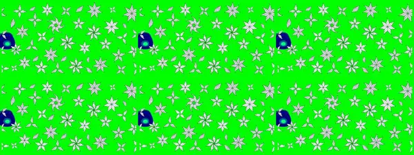 Çiçek yeşili ve nötr çizim deseni. Raster Yumuşak kumaş deseni. Klasik taslak çizimi. Raster çiçek izi..