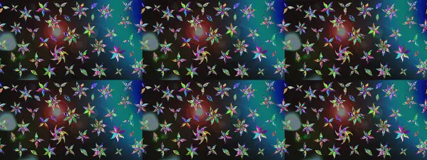 Çiçekli çiçek deseni, suluboya. Raster deseni. Süslü kumaş deseni.