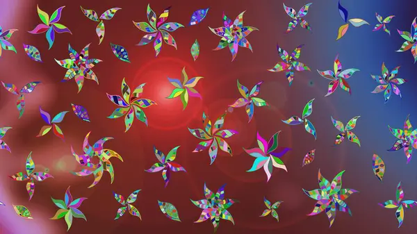 Güzel suluboya yaz çiçekleri deseni..