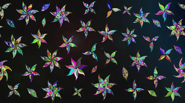 Motley illüstrasyonu. Moda baskıları için zarif bir şablon. Küçük renkli çiçekler. Küçük çiçekte güzel bir desen. Çiçekli bahar çiçekleri.