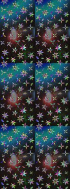 Raster çiçek desenli çiçek deseni, yapraklar, dekoratif elementler, sıçrama, lekeler, el çizimi kontur çizgileri ve Doodle çizim stili, grafik raster çizim çizimi.