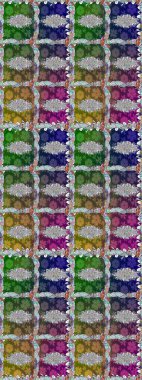 Yeşil çiçekli kusursuz desen, suluboya çiçek deseni, sevimli çiçek, duvar kağıdı, kart veya kumaş için fayanslı. Raster - stok.