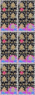 Klasik raster sarısı, kusursuz desen. Çiçek süsü kumaş deseni, cam, çiçek desenli altın elementli gri renkli metal..