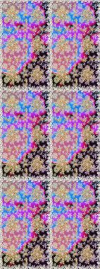 Barok tarzında duvar kağıdı tasarımı için kusursuz damaske deseni arkaplanı. Altın elementlerle nötr renklerde altın desen. Süslü raster dekorasyonu.