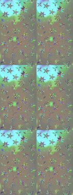 Raster illüstrasyonu. Gri ve bej renkli çiçekler. Çizim çiçek deseni duvar kağıdı için kullanılabilir.