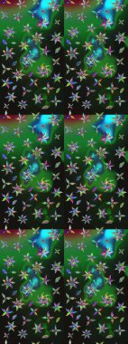 Raster illüstrasyonu. Modaya uygun kumaş deseni. Küçük çiçekteki sevimli çiçek deseni. Tony 'nin kumaş desenini çiz.