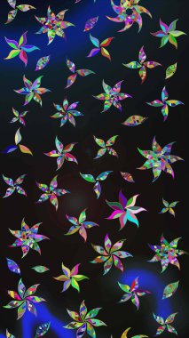 Şatafatlı bahar bahçesi dokusu. Çiçek deseni. Raster illüstrasyonu. Çiçek çizimi arkaplanı.