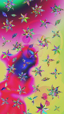 Arkaplan dokusu, duvar kâğıdı, çiçek teması, tarafsız ve pembe renkler. Soyut etnik raster çizim kalıbı. Kabile sanatı boho baskısı, klasik çiçek arkaplanı.