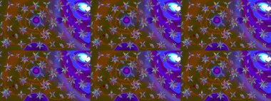 El yapımı çiçek ve bitki koleksiyonu. Raster illüstrasyonu. Eskiz tarzı kahverengi ve mor renklerde. Şirin karalamalı çiçek desenli çizim. Raster illüstrasyonu.