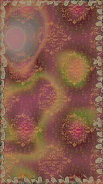 Çiçek tasarımı için inanılmaz bir kolaj cenneti tarzı. Parlak çiçekli kolaj çiçekleri kahverengi. Çiçekli zambaklar dikişsiz arkaplan.