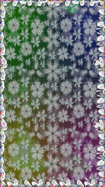 Çiçeksiz desenli arka plan. Gri renkli çiçekler. Tişört baskısı için çiçek boyama rasteriName.