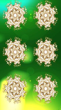 Raster kar taneleri arka plan. Kar tanesi renkli desen. Snowflakes desen. Renk arka plan üzerinde izole soyut kar taneleri ile düz tasarım. Raster illüstrasyon.