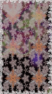 Raster illüstrasyonu. Gri renklerde. Raster illüstrasyonunda kusursuz çiçek deseni. Güzel kumaş deseni.