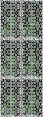 Hediye ambalaj kağıdı, tebrik kartları, posterler ve pankart tasarımı. Gri renkli çiçekler. Raster düz çiçekleri pürüzsüz desen.