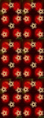 Kıvrımlı çizimler. Raster altın desen. Doğulu stili, altın elementlerle siyah, kahverengi ve kırmızı renklerde altın desenli arabesk yapar..