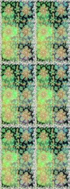 Kusursuz klasik raster altın desenli. Klasik klasik klasik arka plan. Altın elementlerle yeşil renklerde altın desen. Geleneksel oryantasyon süsü.