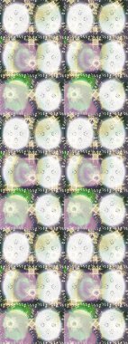 Kar taneleri radyal nötr, gri ve bej renkler. Renkli arka planda güzel kar taneleri. Raster illüstrasyonu..