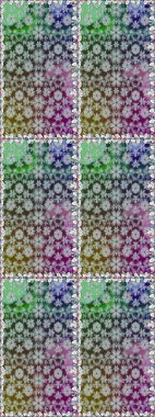 Küçük renkli çiçekler. Küçük çiçekte güzel bir desen. Moda baskıları için zarif bir şablon. Kusursuz. Çiçekli yaz çiçekleri. Motley illüstrasyonu.