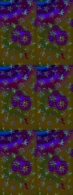 Sınır Kızılderili çiçekli paisley patten. Taslak süsleme izi. Tebrik kartı geçmişi, boyama kitabı, arkaplan ve tekstil için kullanılabilir. Raster Henna tarzı. Etnik Mandala havlusu.