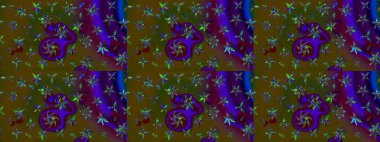 Sınır Kızılderili çiçekli paisley patten. Raster Henna tarzı. Etnik Mandala havlusu. Tebrik kartı geçmişi, boyama kitabı, arkaplan ve tekstil için kullanılabilir. Taslak süsleme izi.