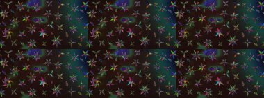 Çiçek arkaplanlı soyut zarafet eskiz deseni. Raster Güzel kumaş deseni.