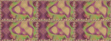 Çiçek buketleriyle klasik tarzda kusursuz desenler. Raster illüstrasyonu. Bej renklerde.