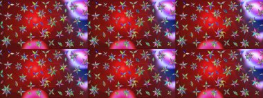 Kırmızı ve kahverengi renkte güzel çiçekli eskiz deseni, suluboya çiçek deseni, duvar kağıdı, kart ya da kumaş için fayanslı. Raster..