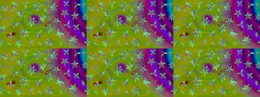 Simple cute pattern in small-scale flowers. Raster illustration. Floral sketch background for textile or book covers, manufacturing, wallpapers, print, gift wrap and scrapbooking.