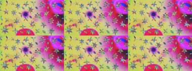 Renkli desenli eskiz deseni nötr ve pembe çiçekler ve dekoratif elementler. Kumaş, tekstil, duvar kağıdı baskısı için. Raster illüstrasyonu. Eski usul. Taslak arkaplan.