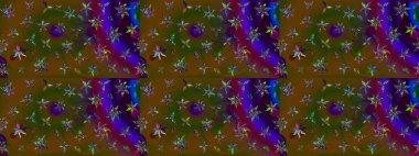 Bahar çiçekleriyle güzel bir çiçek deseni çizmişsin. Güzel kumaş deseni. Raster illüstrasyonu.