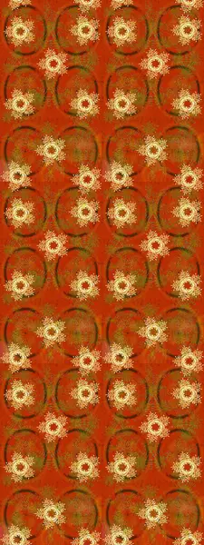 Renkli arka planda izole kar taneleri. Raster illüstrasyonu. Kar taneleri radyal turuncu, kahverengi ve sarı renkler.