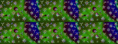 Renkli Bahar Teması eskiz kalıbı. Düz Çiçek Elementleri Tasarımı. Raster illüstrasyonundaki çiçek desenli çizim. Güzel kumaş deseni.