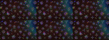 Taslak desenli, modaya uygun kumaş deseni. Raster illüstrasyonu. Renkli Bahar Teması eskiz kalıbı. Düz Çiçek Elementleri Tasarımı. Şirin çiçek elementleri..