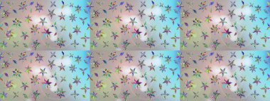 Nazik, sevimli çiçek arkaplanı. Tarafsız ve gri renklerde çiçekler. Raster çiçek desenli ve çiçekli..